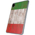 Italian Flag Dark Wood iPad Pro 11in (2024) Clear Case